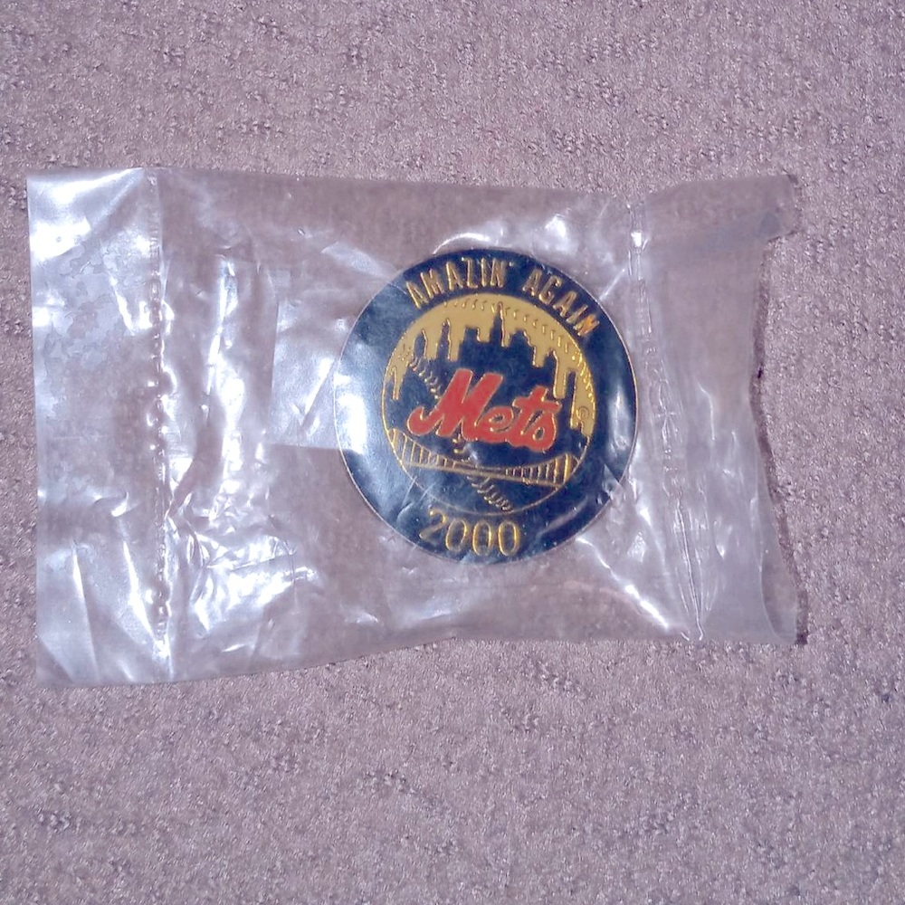 MLB Baseball Amazin' Again New York Mets 2000 Lapel Pin ⚾️